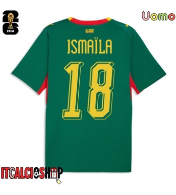Senegal Ismaila Sarr #18 Seconda Maglia Mondiali 2026 Manica Corta